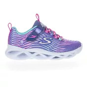 Skechers  TWISTY BRIGHTS 燈鞋 女童休閒鞋-302321LLVMT 4 紫