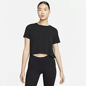 Nike Yoga Dri-FIT 短版 女短袖上衣- DM7026010 L 黑