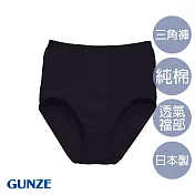【日本GUNZE】日本製高級純棉小褲(CK2071-BLK) M 黑