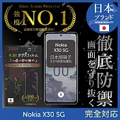 【INGENI徹底防禦】Nokia X30 5G 保護貼 保護膜 日本旭硝子玻璃保護貼 (滿版 黑邊)