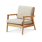 【DAIMARU】VITZ比茨赤樺木單人座沙發-4色可選 象牙白布座墊