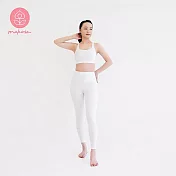 【Mukasa】DURABLE 提臀美形瑜珈褲 - 簡潔白 - MUK-22931 S 簡潔白