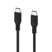 【Belkin】Braided USB-C 2.0 100W 傳輸線2M 黑色