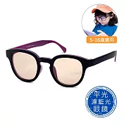 【SUNS】兒童濾藍光眼鏡 防3c眼鏡無度數 兩款任選 抗藍光眼鏡 抗UV400 圓框桃紅色