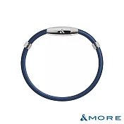 &MORE愛迪莫 X5 特仕版鈦鍺手環 (白鋼)- 海藍S