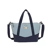 【Disney】唐老鴨-海邊走走鴨-兩用手提包-灰藍 PTD22-C5-52GB