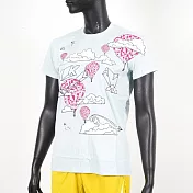 Nike [co]+LAB [148647-455] 女 短袖 上衣 T恤 休閒 BEARBRICK 積木熊 水藍