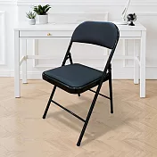 【AOTTO】免安裝多功能可收納折疊椅(餐椅 休閒椅 化妝椅 電腦椅 椅子 辦公椅 露營椅) 黑色