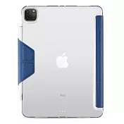 JTL / JTLEGEND 2022 iPad Pro 11吋 Amos相機快取折疊布紋皮套(無筆槽) 海軍藍
