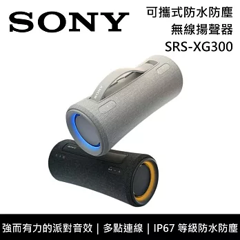 【限時快閃】SONY 索尼 SRS-XG300 灰色 X系列 可攜式無線揚聲器 藍芽喇叭 原廠公司貨