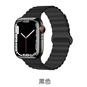 HOTGO Apple Watch 磁吸波紋錶帶 黑色