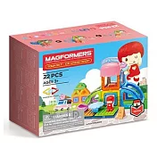 【韓國 Magformers 磁性建構片】城市建築系列-冰淇淋店(粉紅) ACT06523