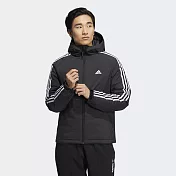 ADIDAS 3-STRIPES 男羽絨外套-HN2123 S 黑