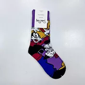 【Wonderland】經典卡通中筒襪(5色) FREE 紫色