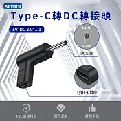 Type-C轉DC 轉接頭 適用 電動工具 監控設備 電視盒 路由器 儲能行動電源 USB-C轉DC DC 3.0*1.1-5V/3A/15W