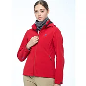 【荒野wildland】女N66防風防潑三層貼保暖外套胭脂紅 2XL 胭脂紅
