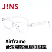 JINS Airframe台灣製輕量膠框眼鏡(URF-22A-111) 透明