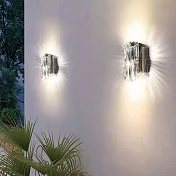 【H&R 安室家】10x15cm小LED米歇爾水晶壁燈(ZA0228)