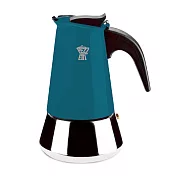 《GHIDINI》Pezzetti不鏽鋼摩卡壺(藍4杯) | 濃縮咖啡 摩卡咖啡壺