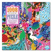 eeBoo 1008片拼圖 - 孔雀園 Peacock garden- 1008 piece puzzle