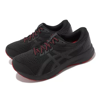 Asics 慢跑鞋 GEL-Contend 8 4E 男鞋 超寬楦 黑 紅 運動鞋 亞瑟士 1011B679001