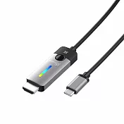 j5create USB-C 8K@60Hz / 4K@144Hz HDR炫彩燈效 HDMI 2.1 高畫質影音轉接線-JCC157