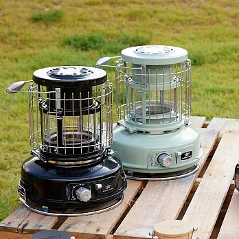 日本千石阿拉丁卡式瓦斯暖爐(玻璃觀賞版) 露營界知名時尚潮流品 SAG-BF03B 紳士黑