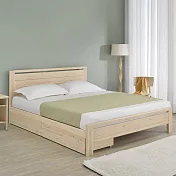《Homelike》海琳附抽屜床架組-雙人5尺 實木床架 雙人床
