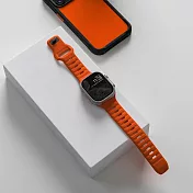 美國NOMAD Apple Watch專用運動風FKM橡膠錶帶-49/45/44/42mm-橘