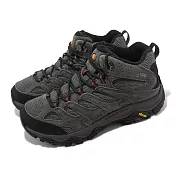 Merrell 登山鞋 Moab 3 Mid GTX 寬楦 灰 黑 男鞋 防水 越野 郊山 戶外 ML035785W