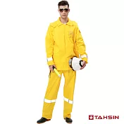【達新牌】安全反光套裝雨衣(S~3XL) M 黃色