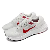 Nike 慢跑鞋 Air Zoom Structure 24 男鞋 灰白 紅 基本款 運動鞋 DA8535-010