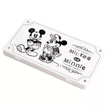【Disney 迪士尼】隨身口罩收納盒 復古風 奇奇蒂蒂 零錢收納 收納盒 (18.4*10.4*1.5cm) 米奇米妮