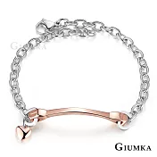 GIUMKA鋼飾手鍊簡約風格手鏈銀色玫金色飾品推薦單個價格 MH05007 22 玫金色