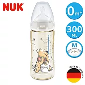 德國NUK-迪士尼寬口徑PPSU感溫奶瓶300mL-1號M(顏色隨機)