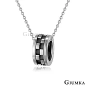 GIUMKA情侶鋼項鍊羅馬情緣滾輪設計男女情人對鍊推薦單個價格 MN08049 45cm 小墜