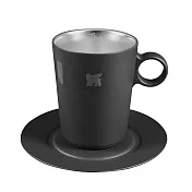 STANLEY 晨光時刻 雙層不鏽鋼拿鐵咖啡杯盤組/消光黑