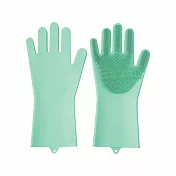 【E.dot】魔術清潔矽膠手套 綠色