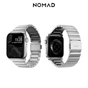 美國NOMAD Apple Watch 超輕量鋁金屬錶帶-49/45/44/42mm- 晶鑽銀