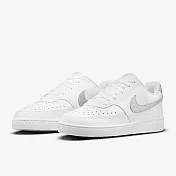 Nike Court Vision Low 皮革 女休閒鞋-白銀-CD5434111 US6.5 白色