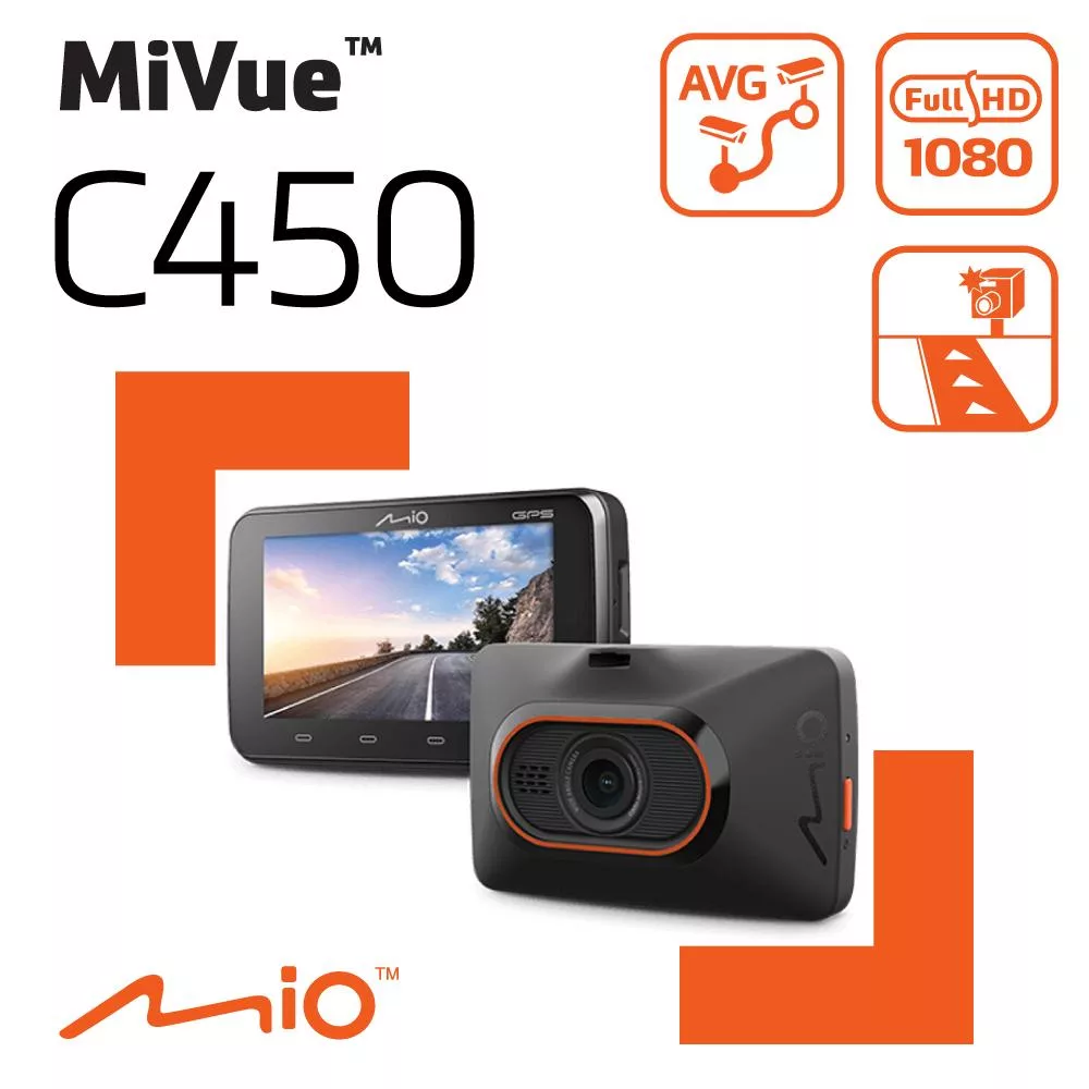 Mio MiVue C450 1080P GPS測速 行車記錄器紀錄器(2023新機 送32G+拭鏡布) C450