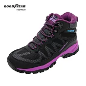 【Goodyear 固特異】戶外趣W2 女款郊山健行鞋 / GAWO32500 JP23 黑紫