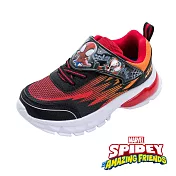 【Marvel 漫威】蜘蛛人 童電燈運動鞋 / MNKX24582 17 紅黑