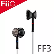 FiiO FF3 腰鼓式雙腔體平頭塞耳機-黑色款