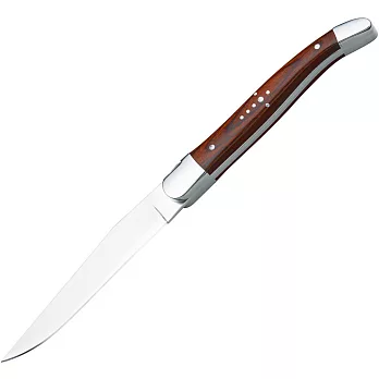 《Utopia》三鉚接牛排刀(紅10.5cm) | 西餐刀 餐刀 鐵板刀