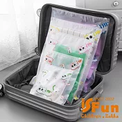 【iSFun】繽紛貓咪*透明防水多尺寸收納袋三入組