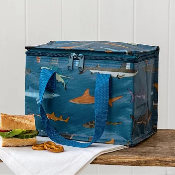 《Rex LONDON》環保保冷袋(鯊魚圖鑑) | 保溫袋 保冰袋 野餐包 野餐袋 便當袋