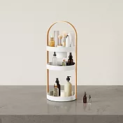 《Umbra》Bellwood 3層木柄收納架 | 浴室收納架 瓶罐置物架