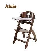 Abiie Beyond Junior Y成長型高腳餐椅胡桃色+椅墊 鴿子灰