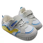可愛恐龍軟底學步鞋-米色 另有藍色可選 (K085) 學步鞋 軟底鞋 小童鞋 包鞋 寶寶鞋